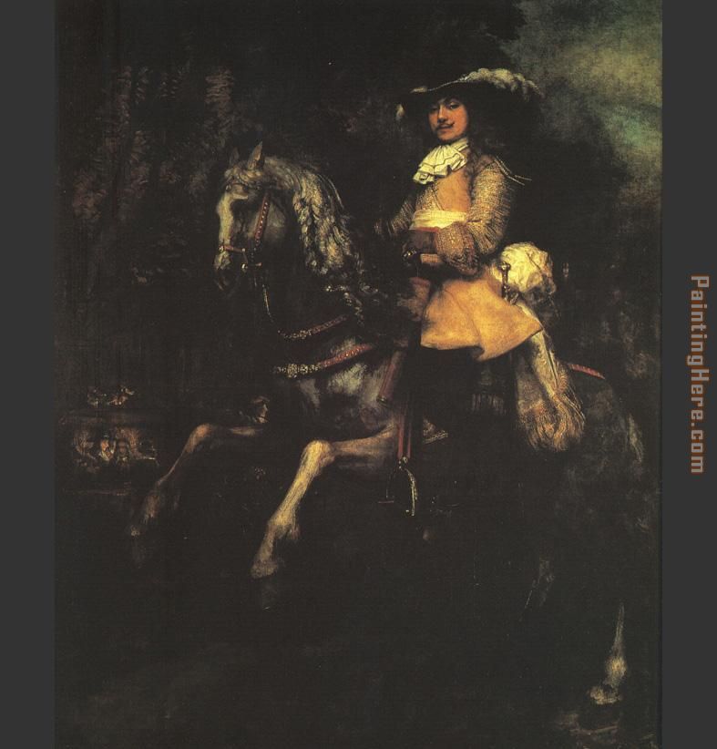 Frederick Rihel on Horseback painting - Rembrandt Frederick Rihel on Horseback art painting